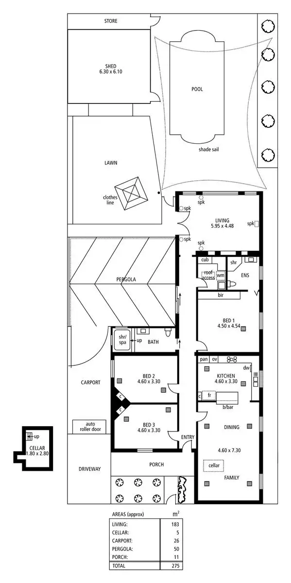 Floorplan of Homely house listing, 53 First Avenue, Nailsworth SA 5083