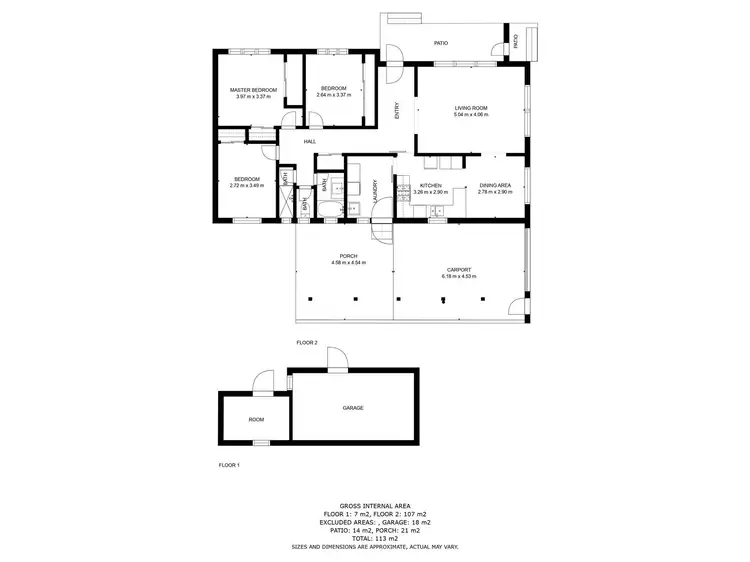 Floorplan of Homely house listing, 6 Glenairne Street, Wodonga VIC 3690