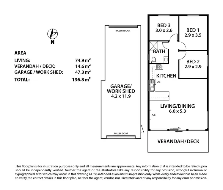 Floorplan of Homely house listing, 747 East Front Road, Five Miles SA 5238