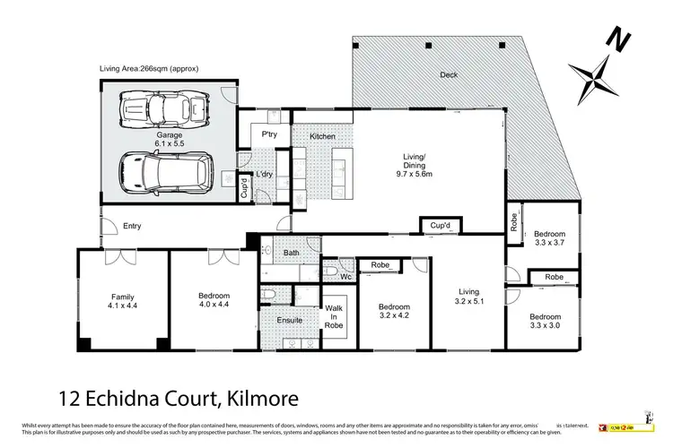 Floorplan of Homely house listing, 12 Echidna Court, Kilmore VIC 3764