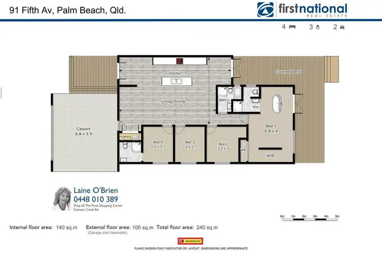 Floorplan of Homely house listing, 91 Fifth Avenue, Palm Beach QLD 4221