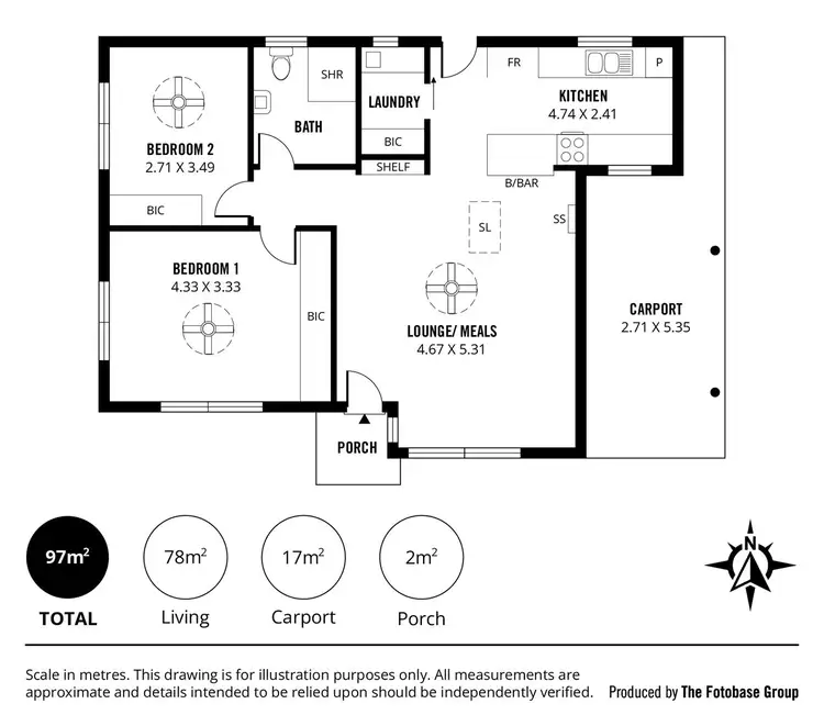 Floorplan of Homely unit listing, 4/19 William Street, Hawthorn SA 5062