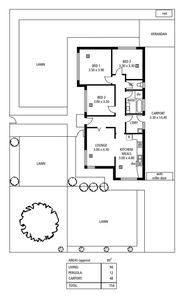 Floorplan of Homely house listing, 13 Jersey Avenue, Kilburn SA 5084