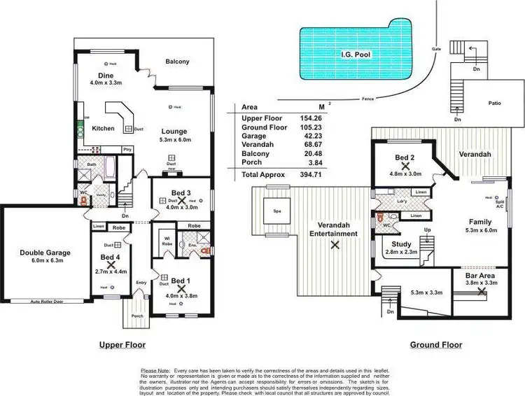 Floorplan of Homely house listing, 33A Reordan Drive, Greenwith SA 5125