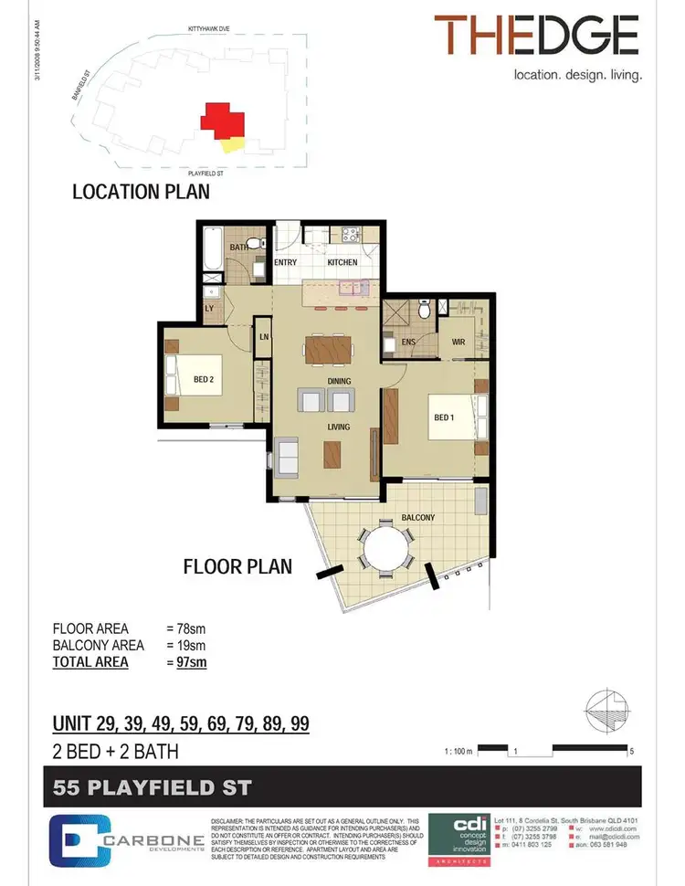 Floorplan of Homely apartment listing, 69/51 Playfield Street, Chermside QLD 4032