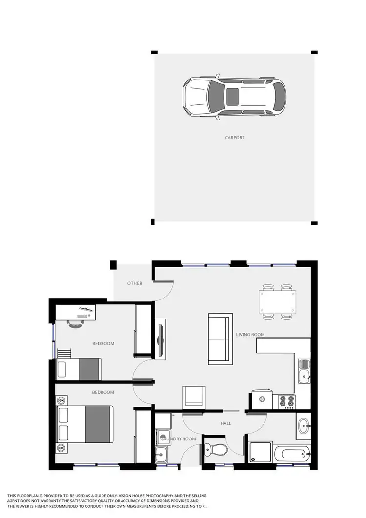 Floorplan of Homely unit listing, 4/12 Teal Drive, Mildura VIC 3500