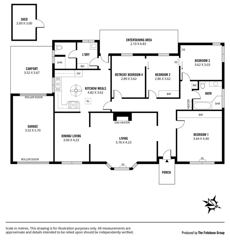 Floorplan of Homely house listing, 4 Bartley Avenue, Netherby SA 5062