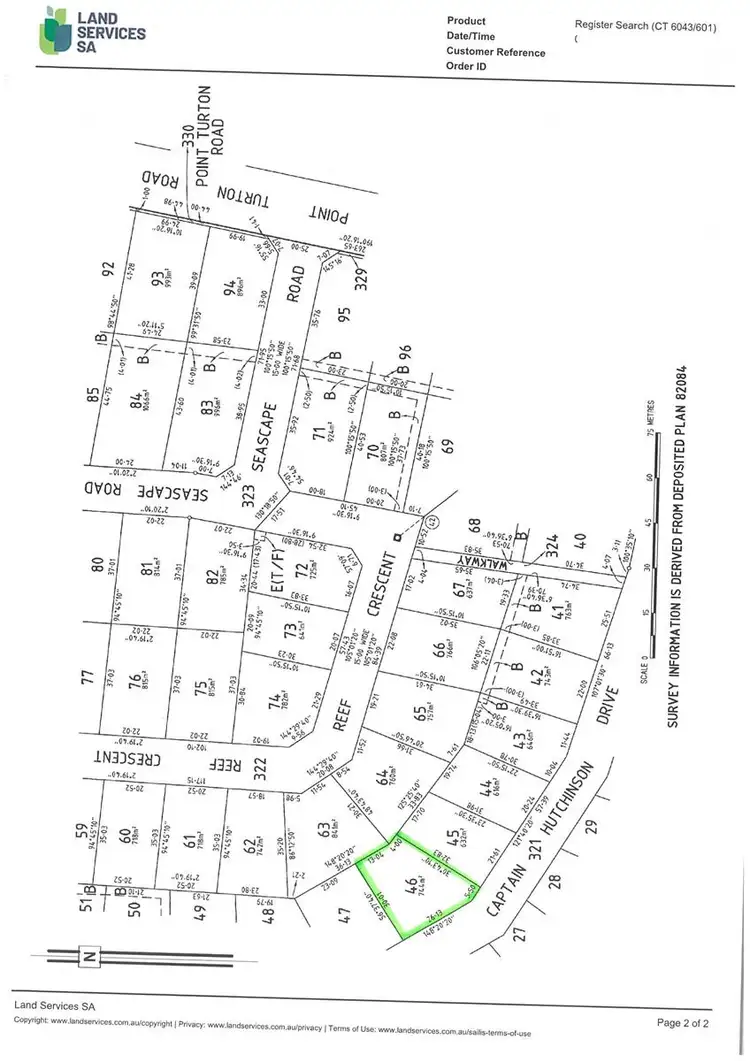 Floorplan of Homely land listing, LOT 46/55 Captain Hutchinson Drive, Point Turton SA 5575