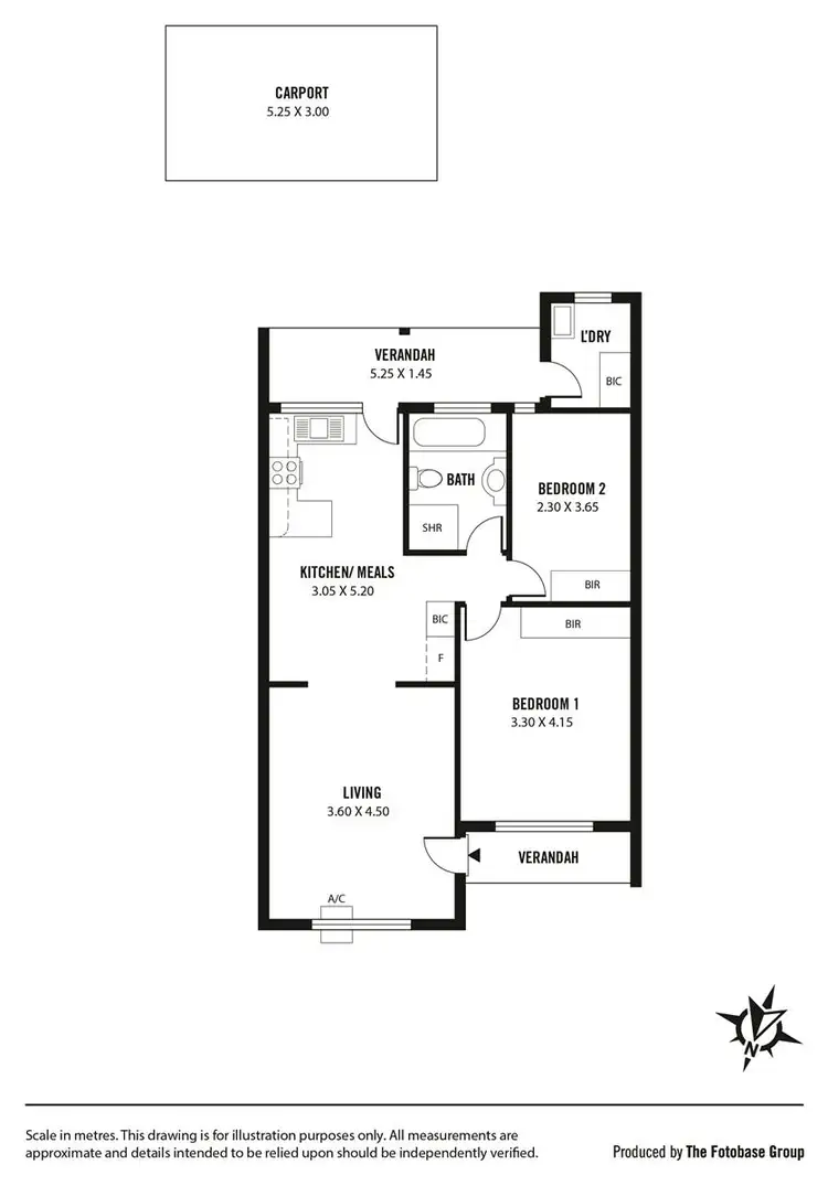 Floorplan of Homely unit listing, 3/286 Montacute Road, Rostrevor SA 5073
