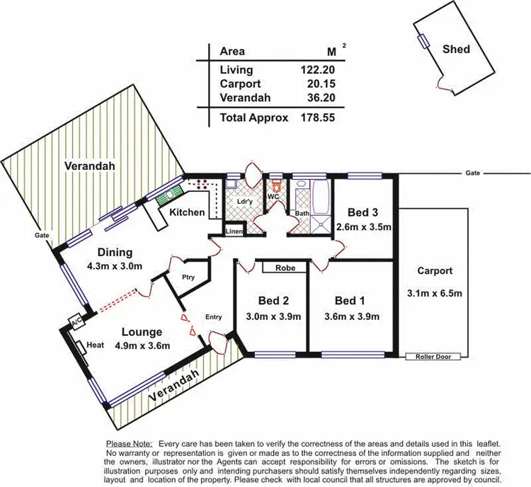Floorplan of Homely house listing, 60 Streeters Road, Netley SA 5037