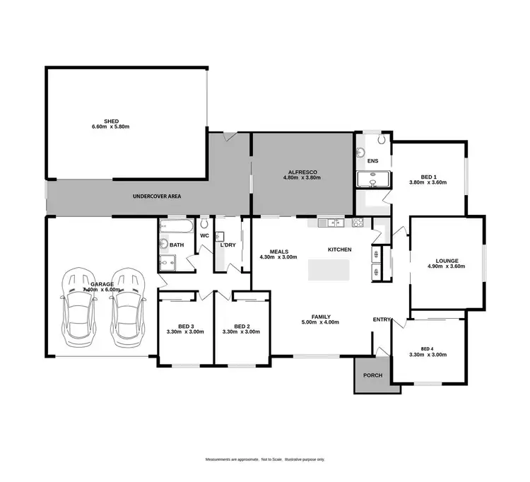 Floorplan of Homely house listing, 14 Gilson Place, Howlong NSW 2643