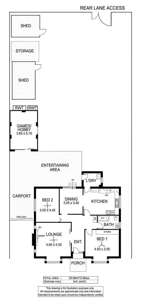Floorplan of Homely house listing, 32 Winnall Street, Clapham SA 5062