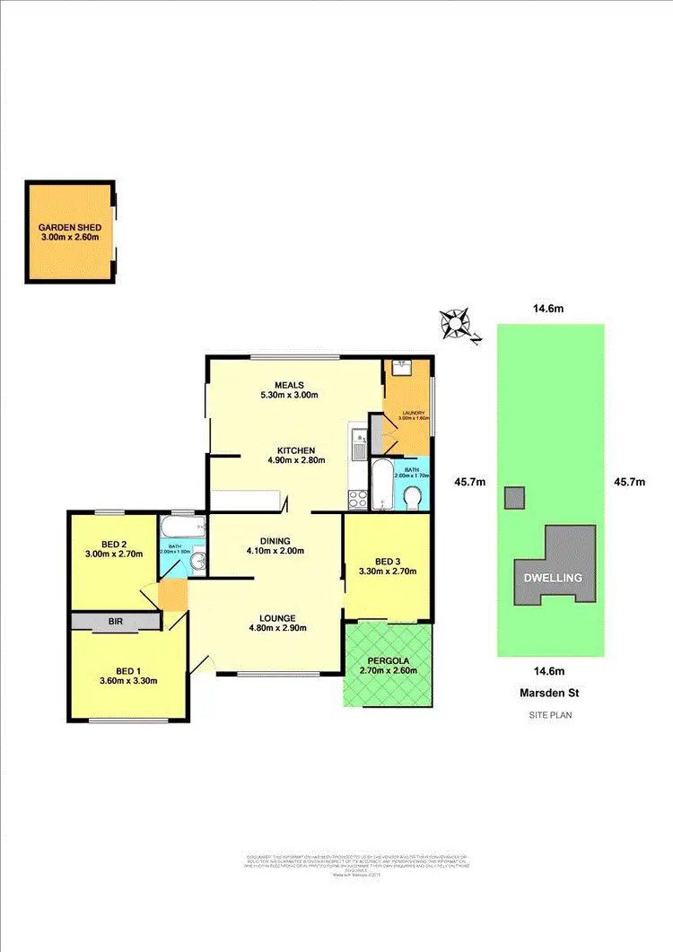 Floorplan of Homely house listing, 95 Marsden Street, Shortland NSW 2307