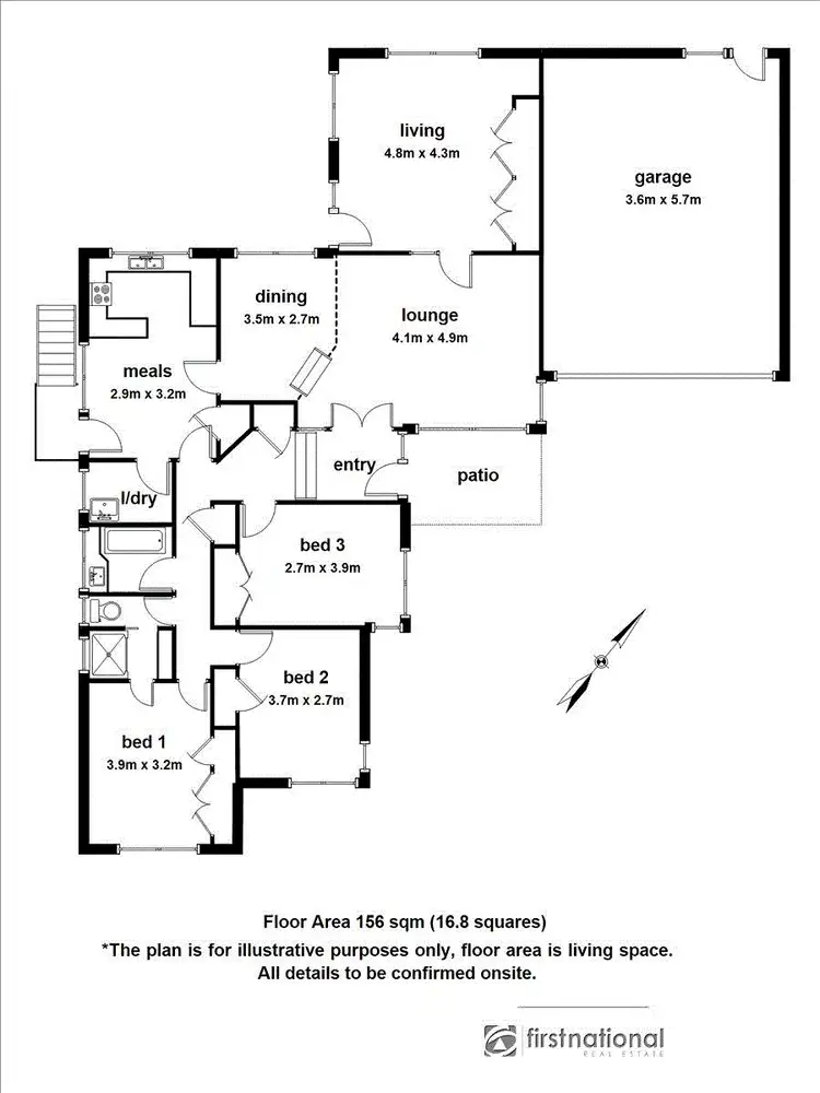 Floorplan of Homely house listing, 61 Lyall Road, Berwick VIC 3806