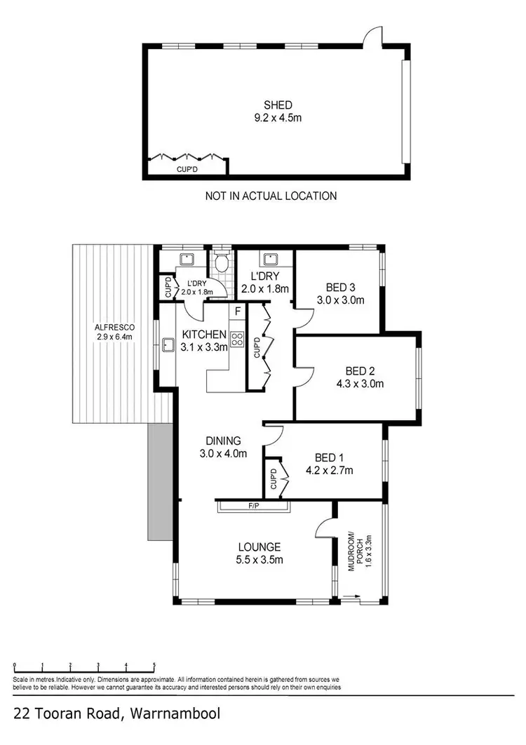 Floorplan of Homely house listing, 22 Tooram Road, Allansford VIC 3277