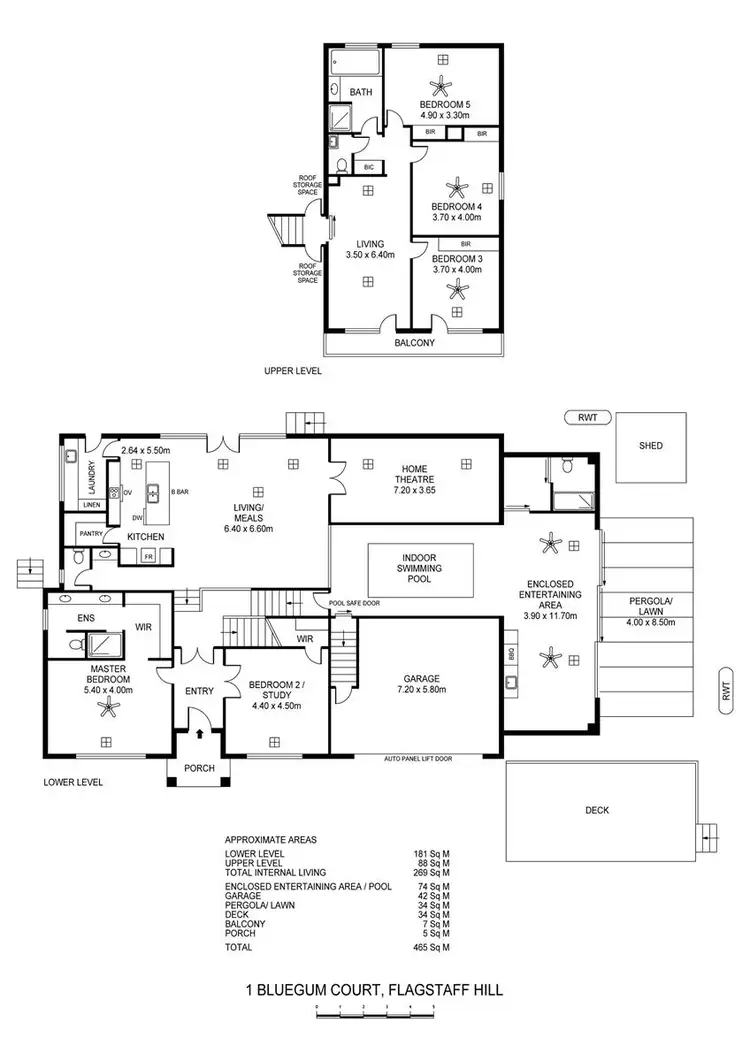 Floorplan of Homely house listing, 1 Bluegum Court, Flagstaff Hill SA 5159
