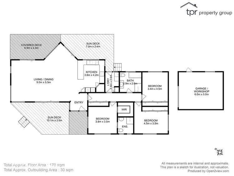 Floorplan of Homely house listing, 1 Joel Avenue, Carlton TAS 7173