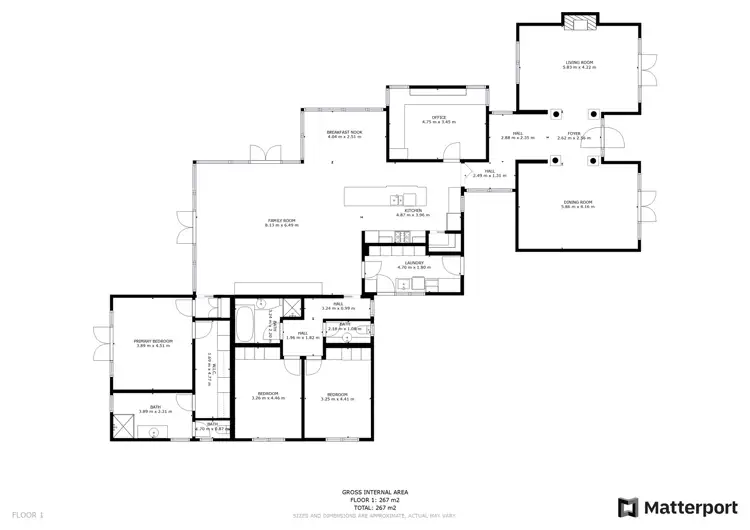 Floorplan of Homely house listing, 13 Angelo Court, Mildura VIC 3500
