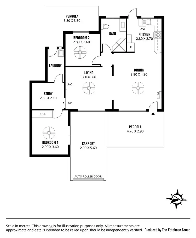 Floorplan of Homely unit listing, 51 Beatty Street, Linden Park SA 5065