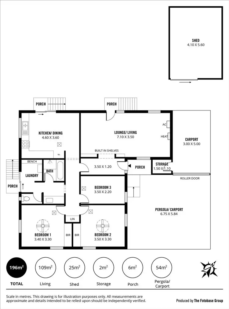 Floorplan of Homely house listing, 9 Poznan Crescent, Hackham West SA 5163
