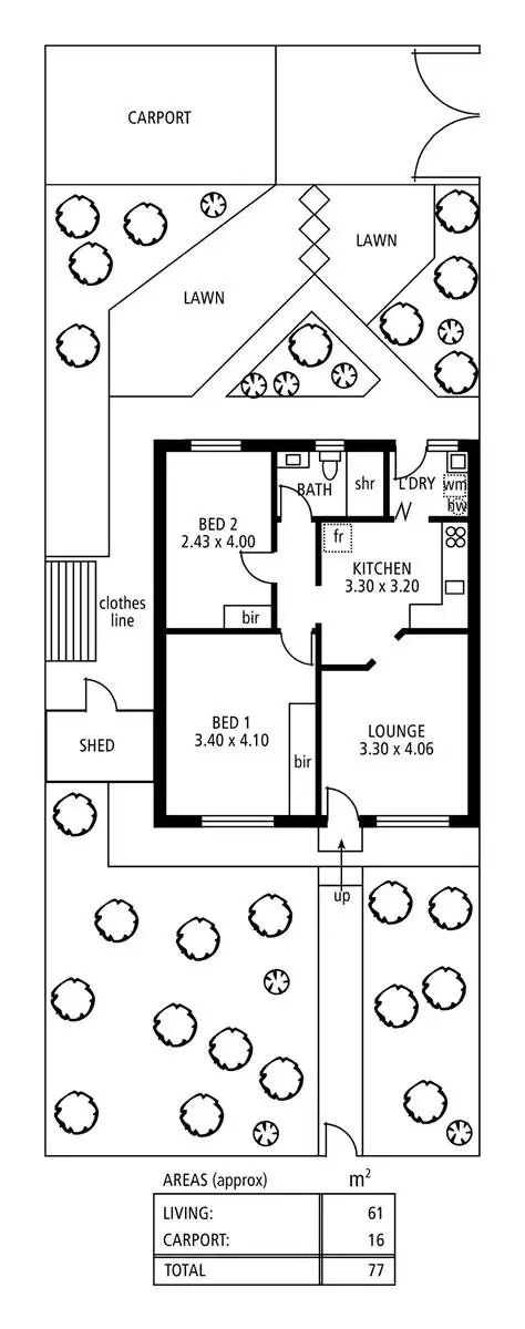 Floorplan of Homely unit listing, 3/11-13 Darlington Street, Enfield SA 5085