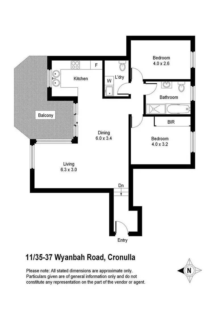 Floorplan of Homely apartment listing, 11/35-37 Wyanbah Road, Cronulla NSW 2230