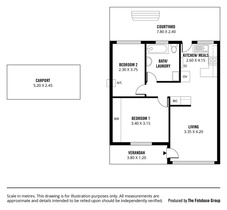 Floorplan of Homely unit listing, 4/15 First Avenue, Ascot Park SA 5043