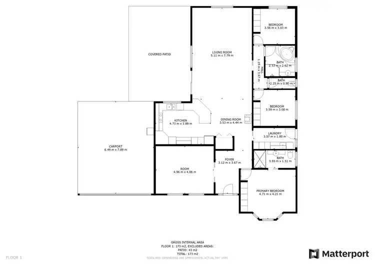 Floorplan of Homely house listing, 8 Crockett Court, Mildura VIC 3500