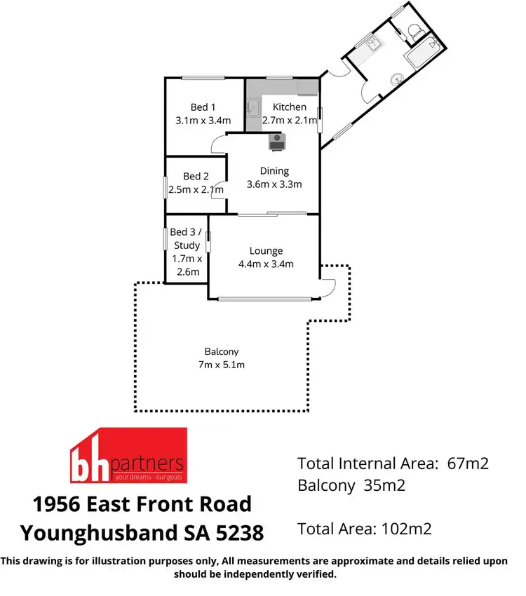 Floorplan of Homely house listing, 1956 East Front Road, Younghusband SA 5238