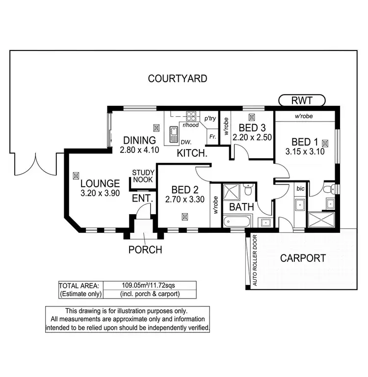 Floorplan of Homely house listing, 32C West Street, Ascot Park SA 5043