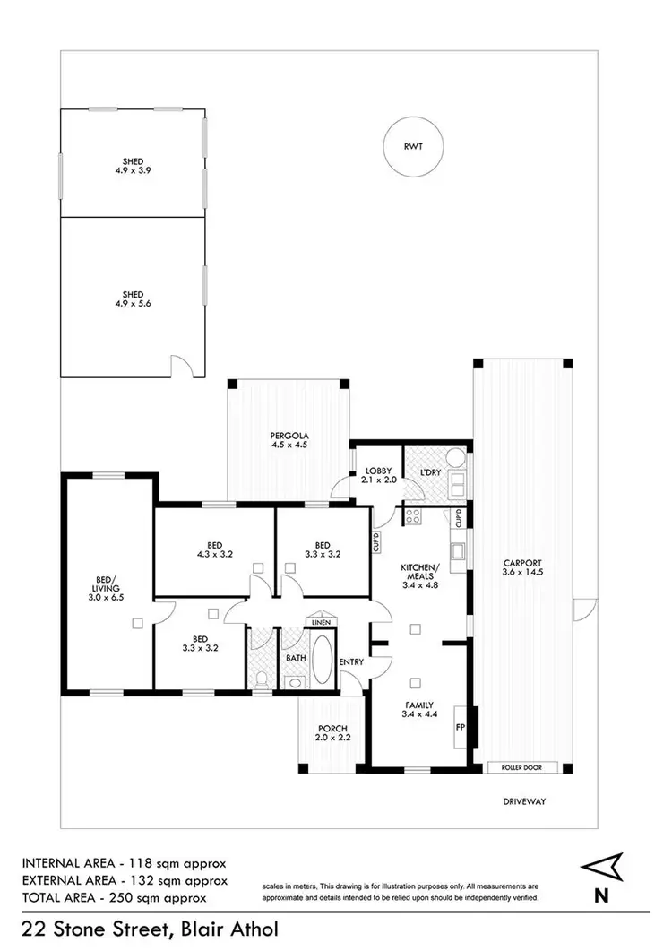Floorplan of Homely house listing, 22 Stone Street, Blair Athol SA 5084