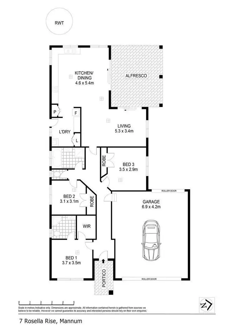 Floorplan of Homely house listing, 7 Rosella Rise, Mannum SA 5238