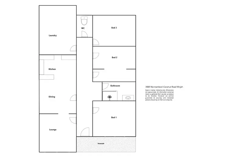 Floorplan of Homely house listing, 3889 Warrnambool-Caramut Road, Minjah VIC 3276