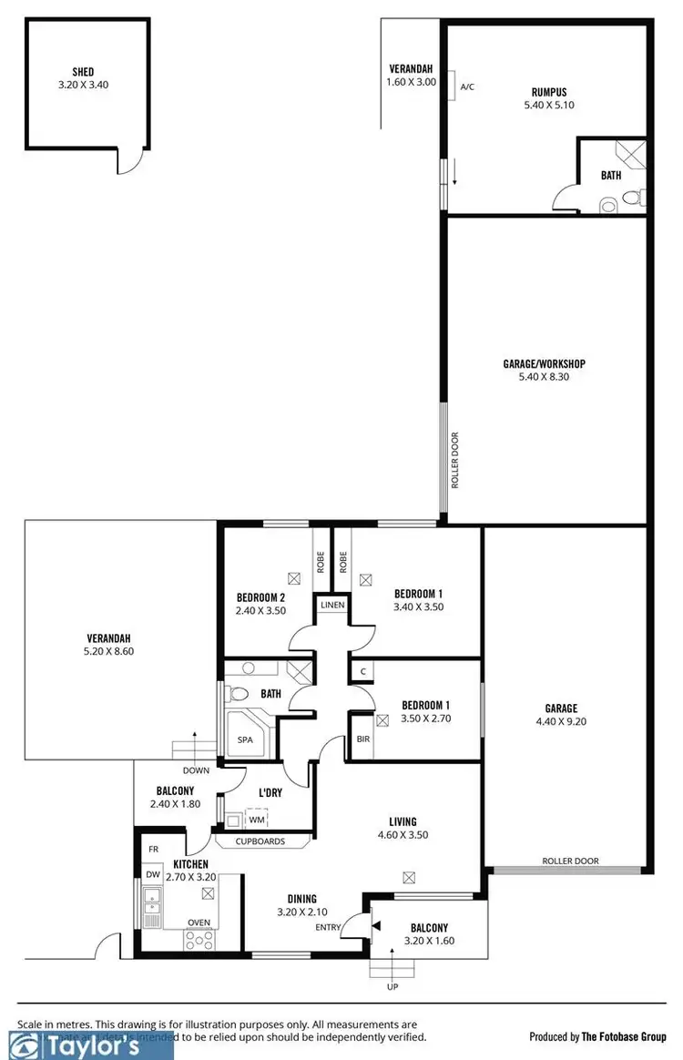 Floorplan of Homely house listing, 36 Baldock Road, Ingle Farm SA 5098