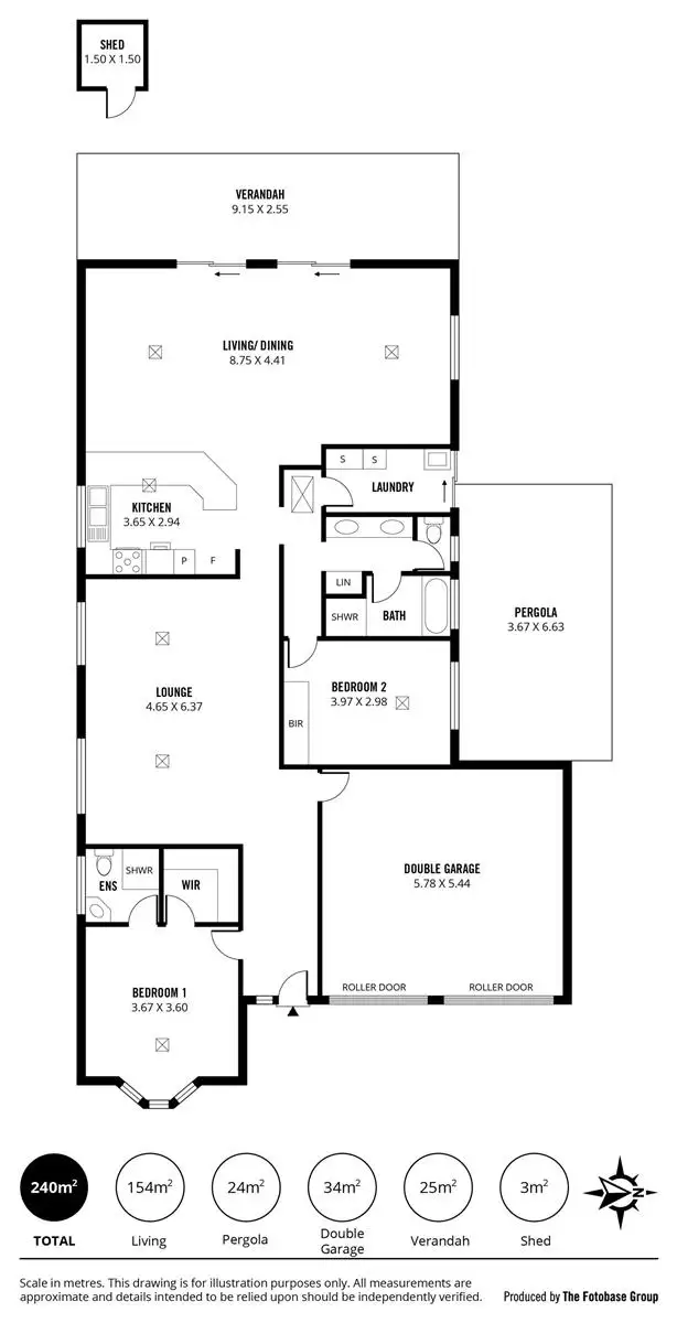 Floorplan of Homely house listing, 44 Brunswick Terrace, Wynn Vale SA 5127
