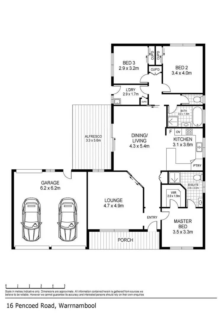 Floorplan of Homely house listing, 16 Pencoed Road, Warrnambool VIC 3280
