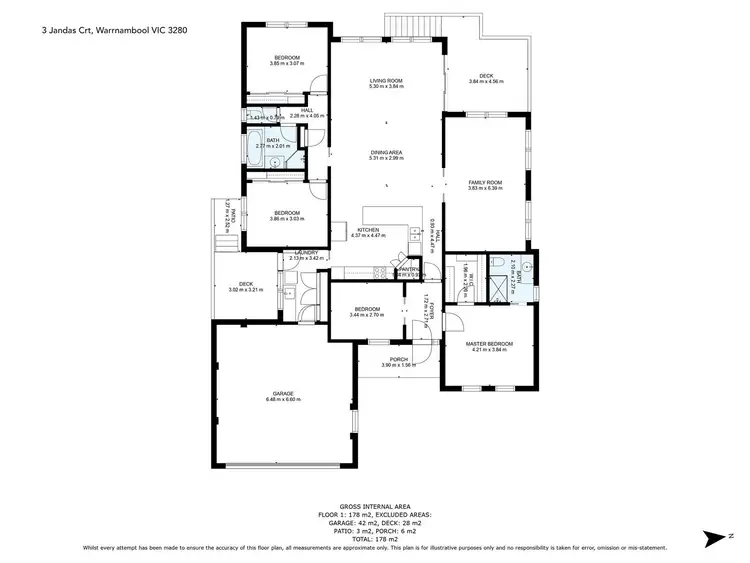 Floorplan of Homely house listing, 3 Jandas Court, Warrnambool VIC 3280
