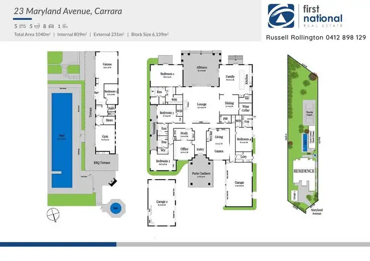 Floorplan of Homely house listing, 23 Maryland Avenue, Carrara QLD 4211