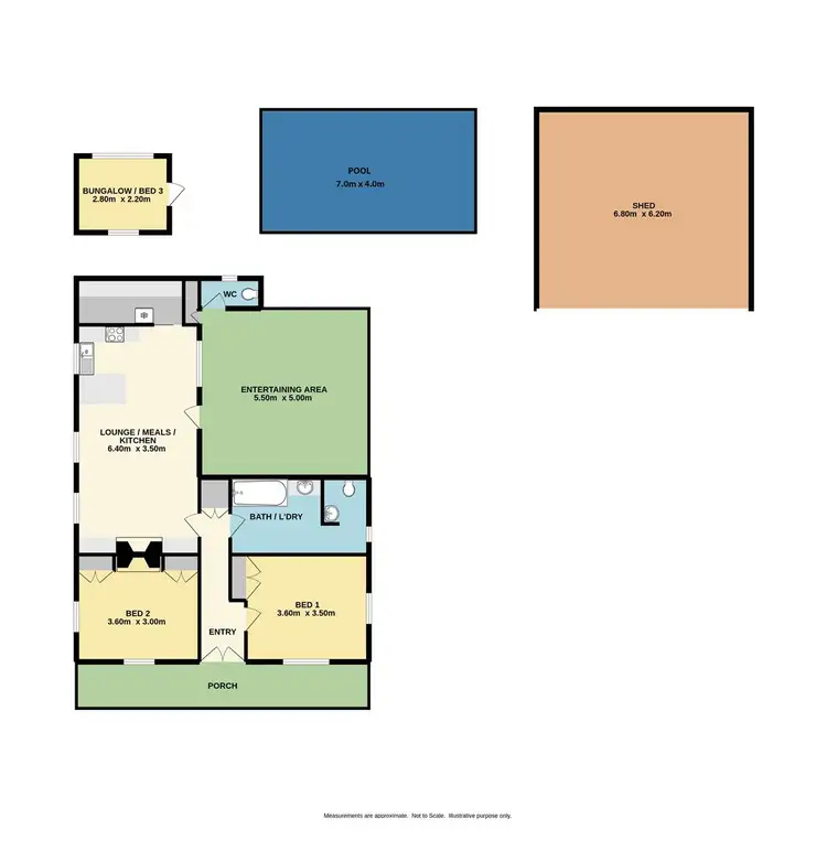 Floorplan of Homely house listing, 310 Old Stanley Road, Stanley VIC 3747