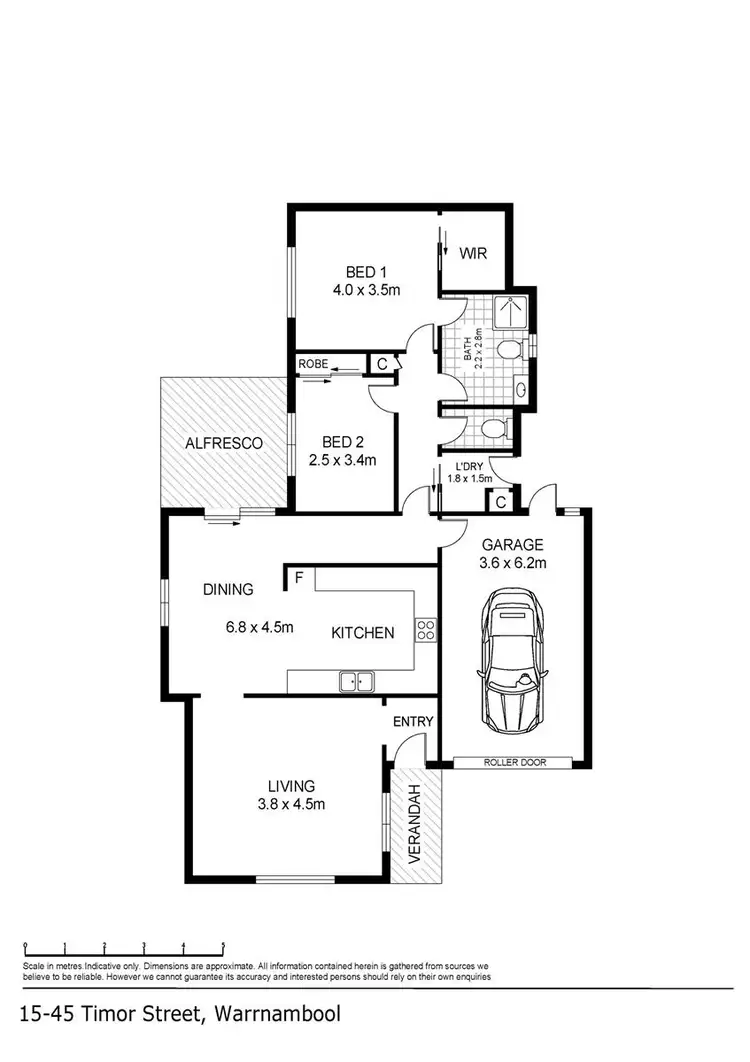 Floorplan of Homely house listing, 15/45 Timor Street, Warrnambool VIC 3280