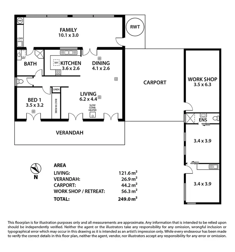 Floorplan of Homely house listing, 9 James Street, Balhannah SA 5242