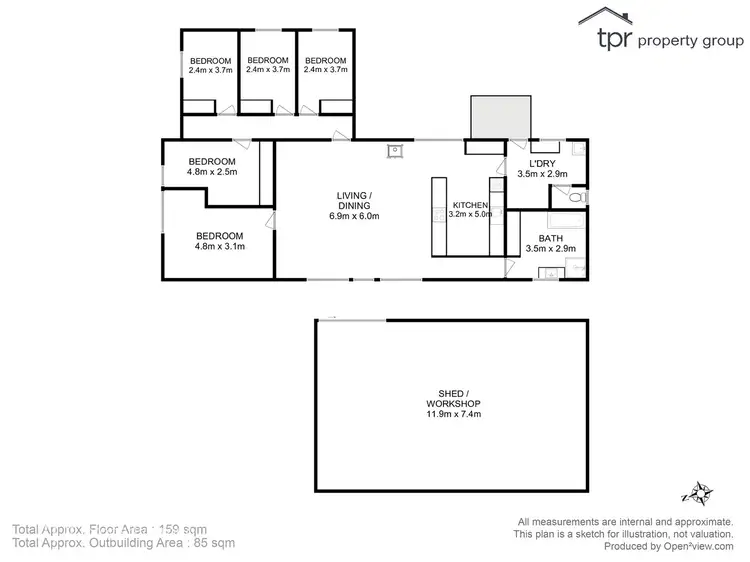 Floorplan of Homely house listing, 21 Lucas Road, Lucaston TAS 7109