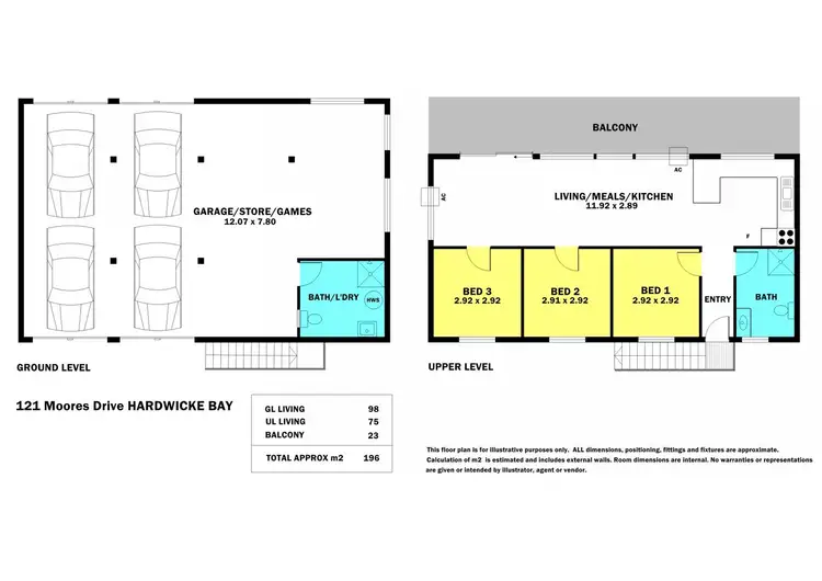 Floorplan of Homely house listing, 121 Moores Drive, Hardwicke Bay SA 5575