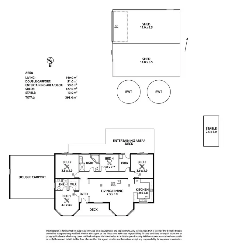 Floorplan of Homely house listing, 14 Adelaide Road, Tungkillo SA 5236