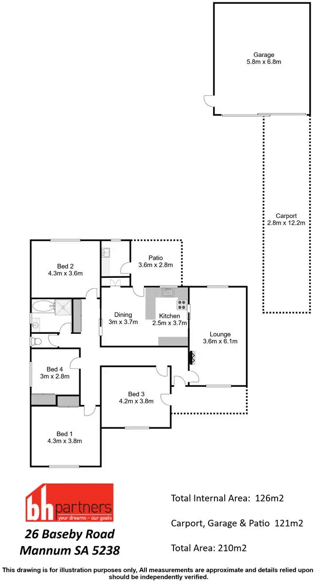 Floorplan of Homely house listing, 26 Baseby Road, Mannum SA 5238