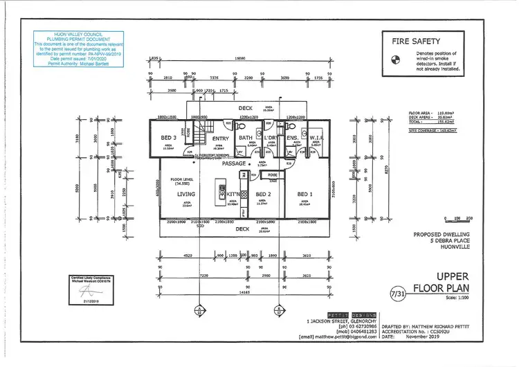 Floorplan of Homely house listing, 5 Debra Place, Huonville TAS 7109