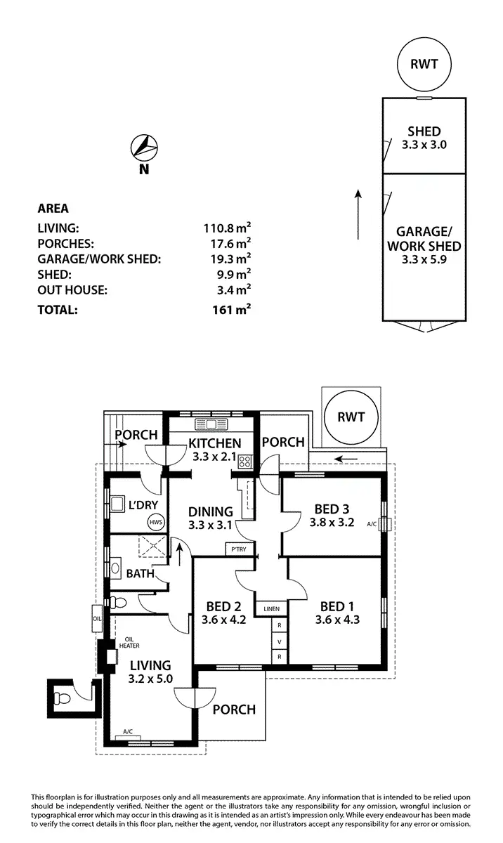 Floorplan of Homely house listing, 32 Albert Street, Mannum SA 5238