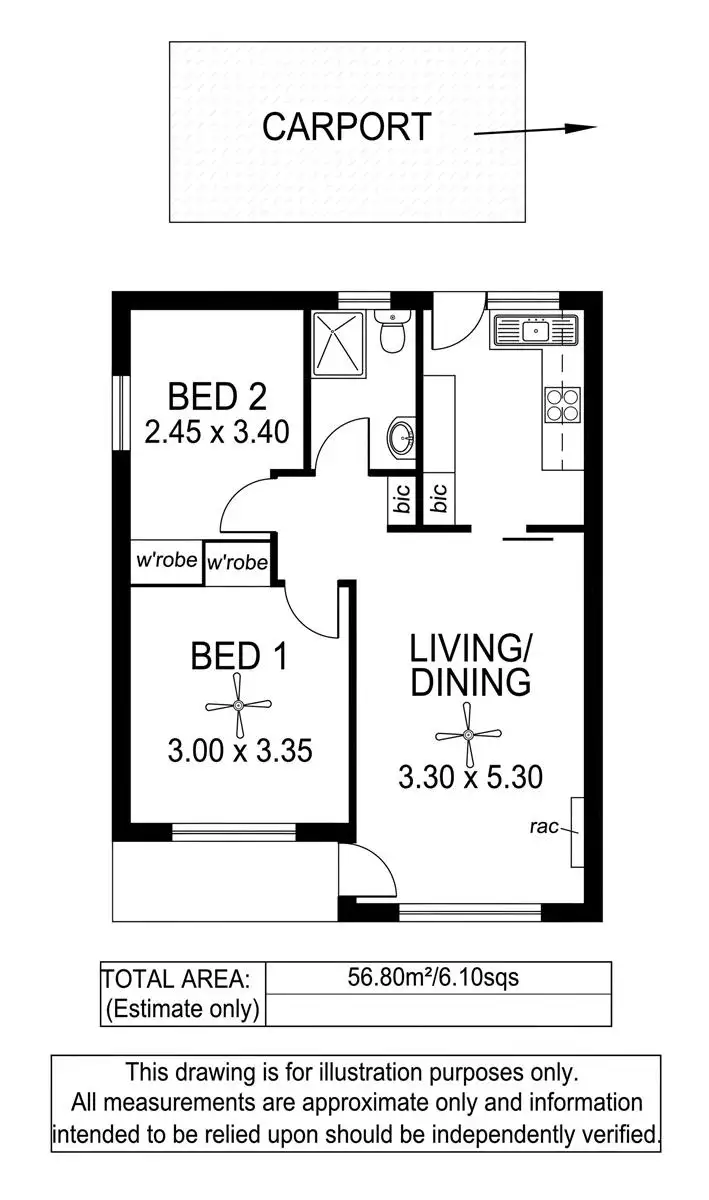 Floorplan of Homely unit listing, 6/20 Allington Avenue, Marleston SA 5033