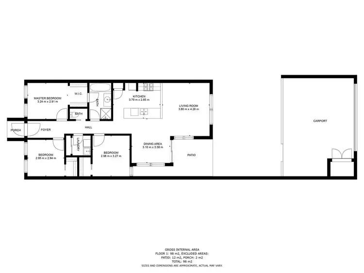 Floorplan of Homely house listing, 21 Kelliher Avenue, Wodonga VIC 3690