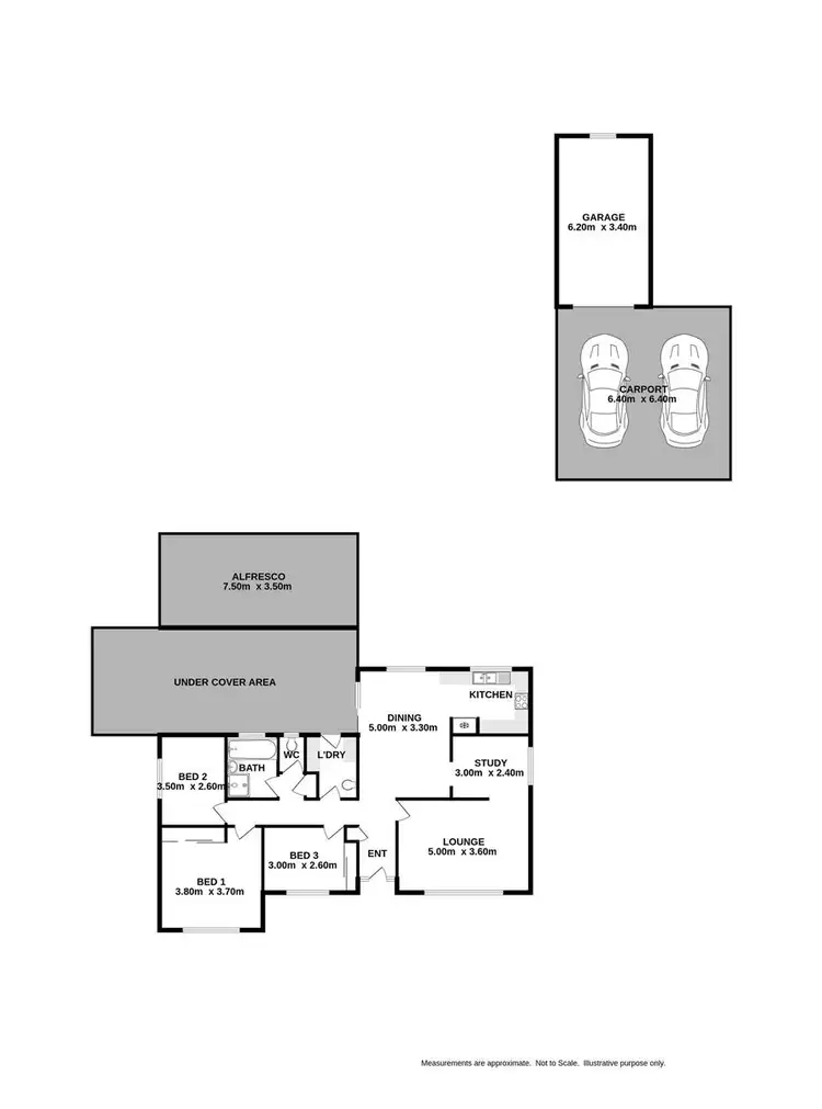 Floorplan of Homely house listing, 10 Holmes Court, Wodonga VIC 3690